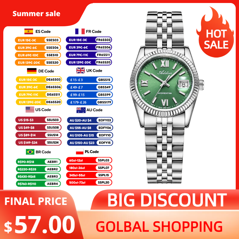 Stainless Bracelet Diver - Addies High Quality Luxury Watch for