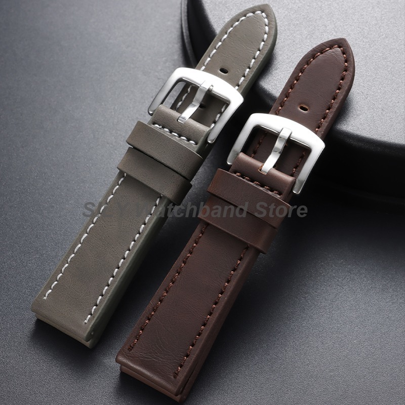 Canvas Strap Watch - Genuine Leather Watchband 18mm 20mm 22mm