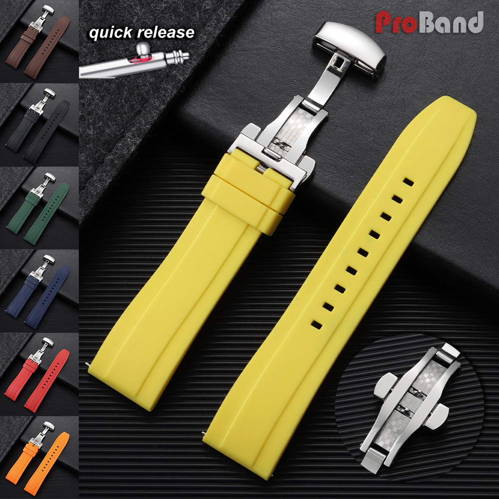 Leather Strap Quick Release - Silicone Straps 18mm 20mm 22mm 24mm