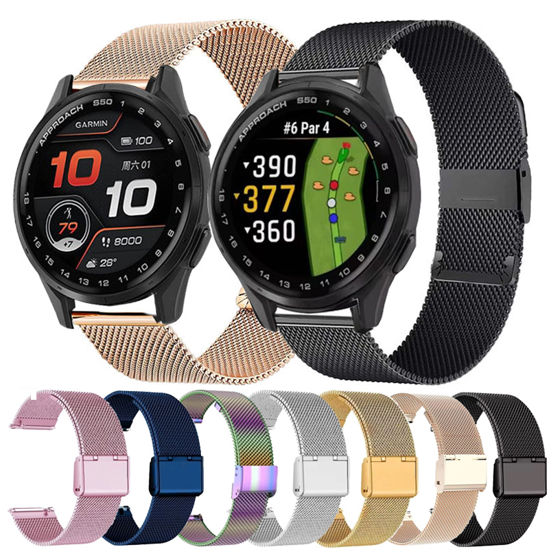 22mm 20mm Mesh Loop For Garmin - Milanese Loop Magnetic ulasan dan harga