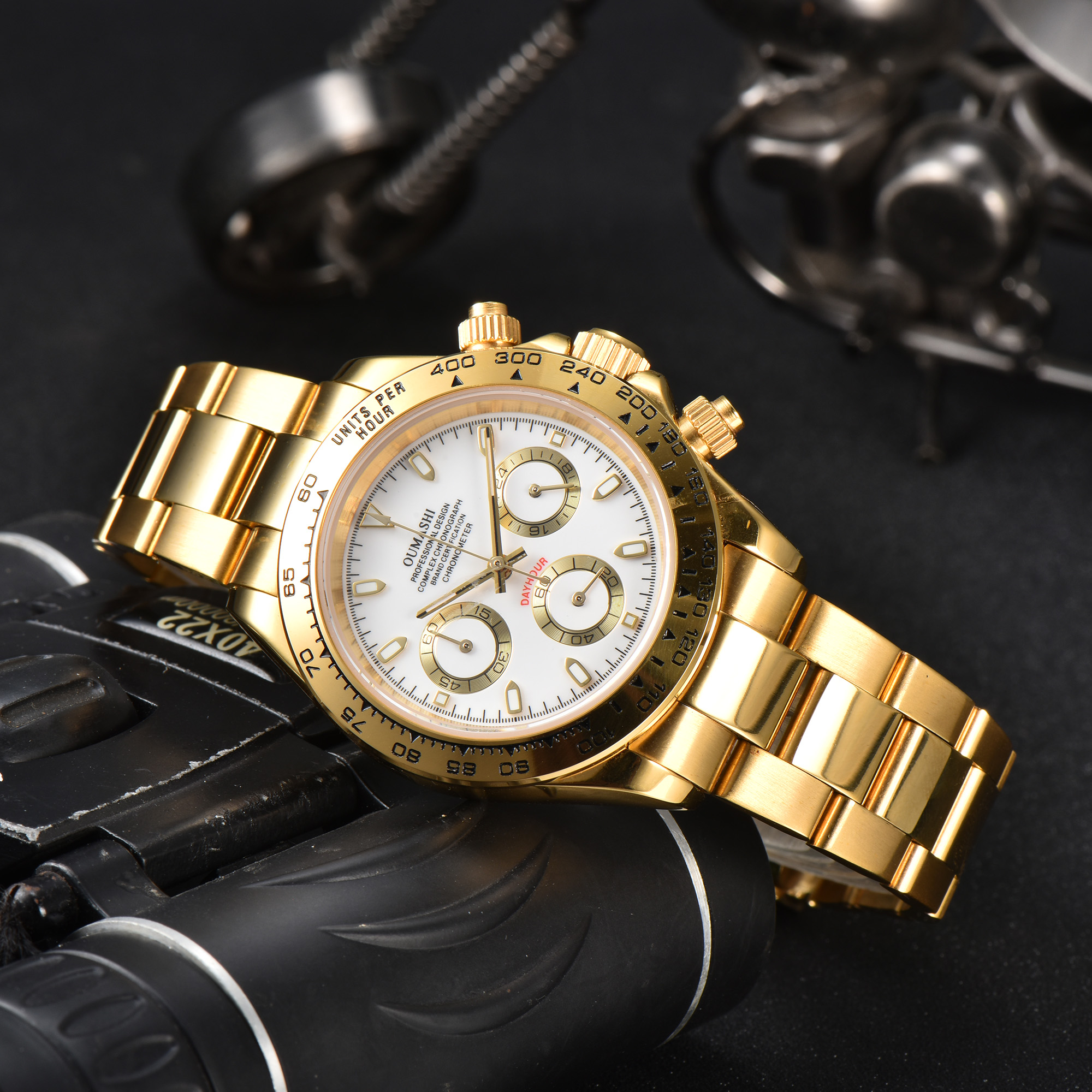 39mm VK63 watch Gold Stainless - Stainless Bracelet Diver ulasan dan harga