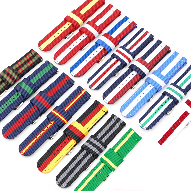 Nylon Watch Strap 20mm 22mm Qu - Canvas Strap Watch ulasan dan harga