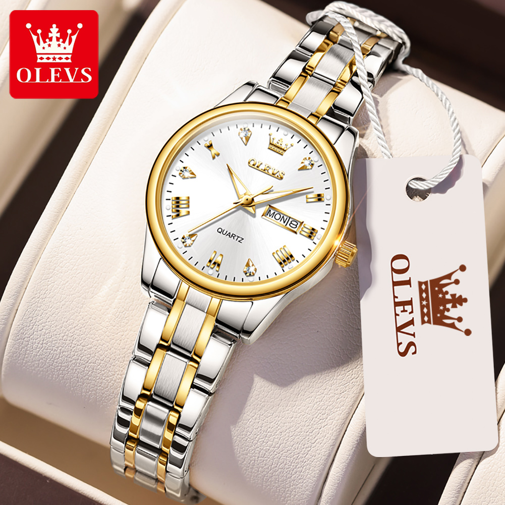 OLEVS 5563 New Fashion Women Q - Stainless Bracelet Diver ulasan dan harga