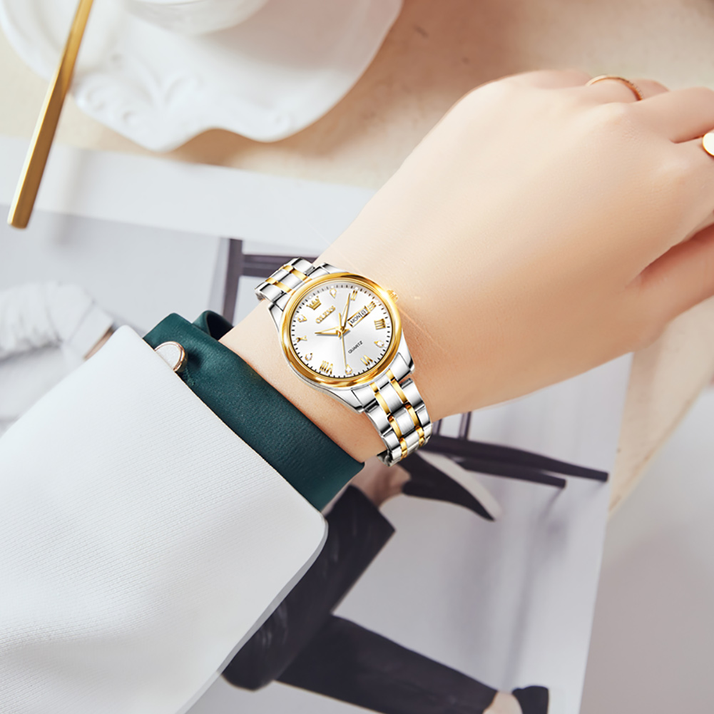OLEVS 5563 New Fashion Women Q - Stainless Bracelet Diver ulasan dan harga