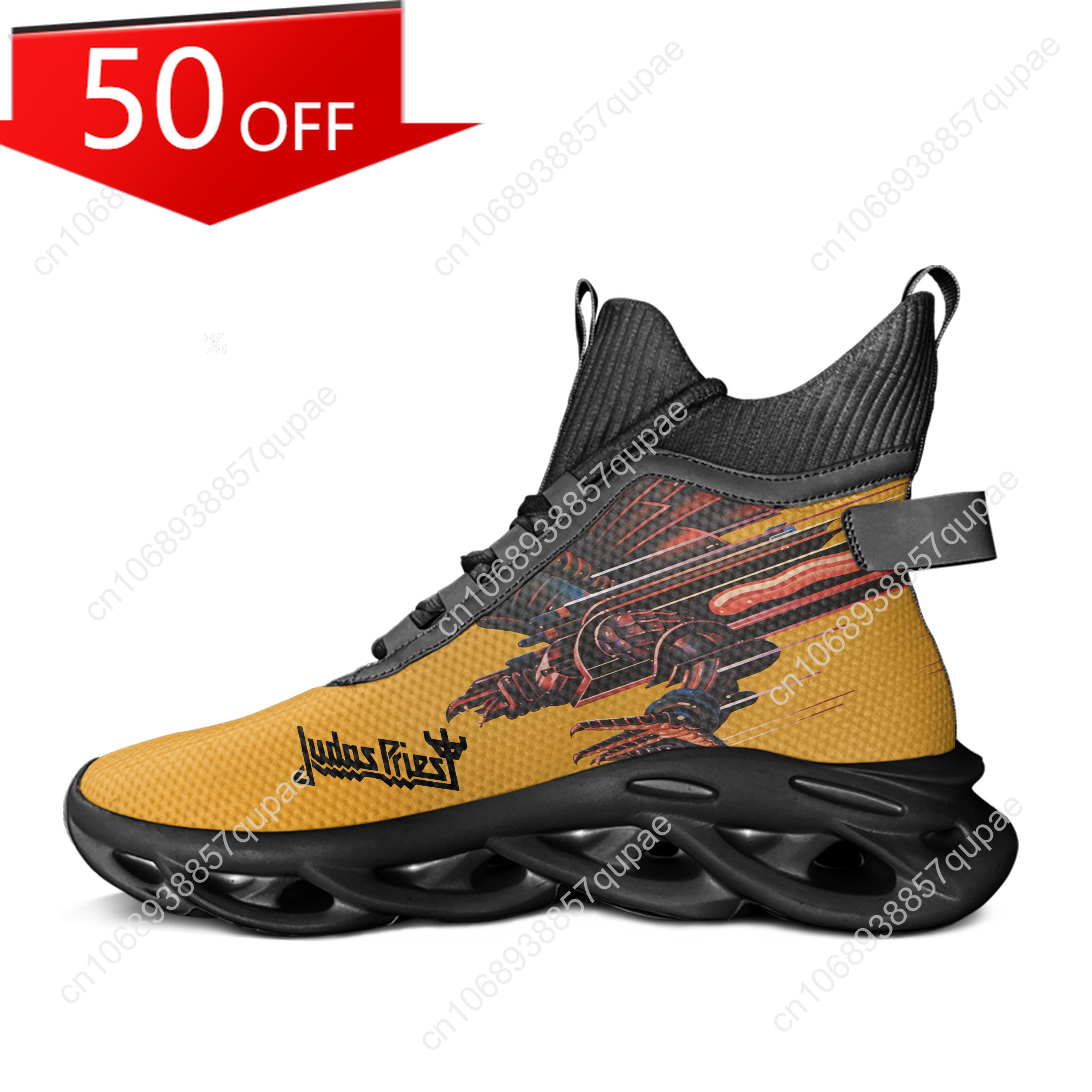 Judas Priest High Top Flats Sn - Mesh Strap Metal ulasan dan harga