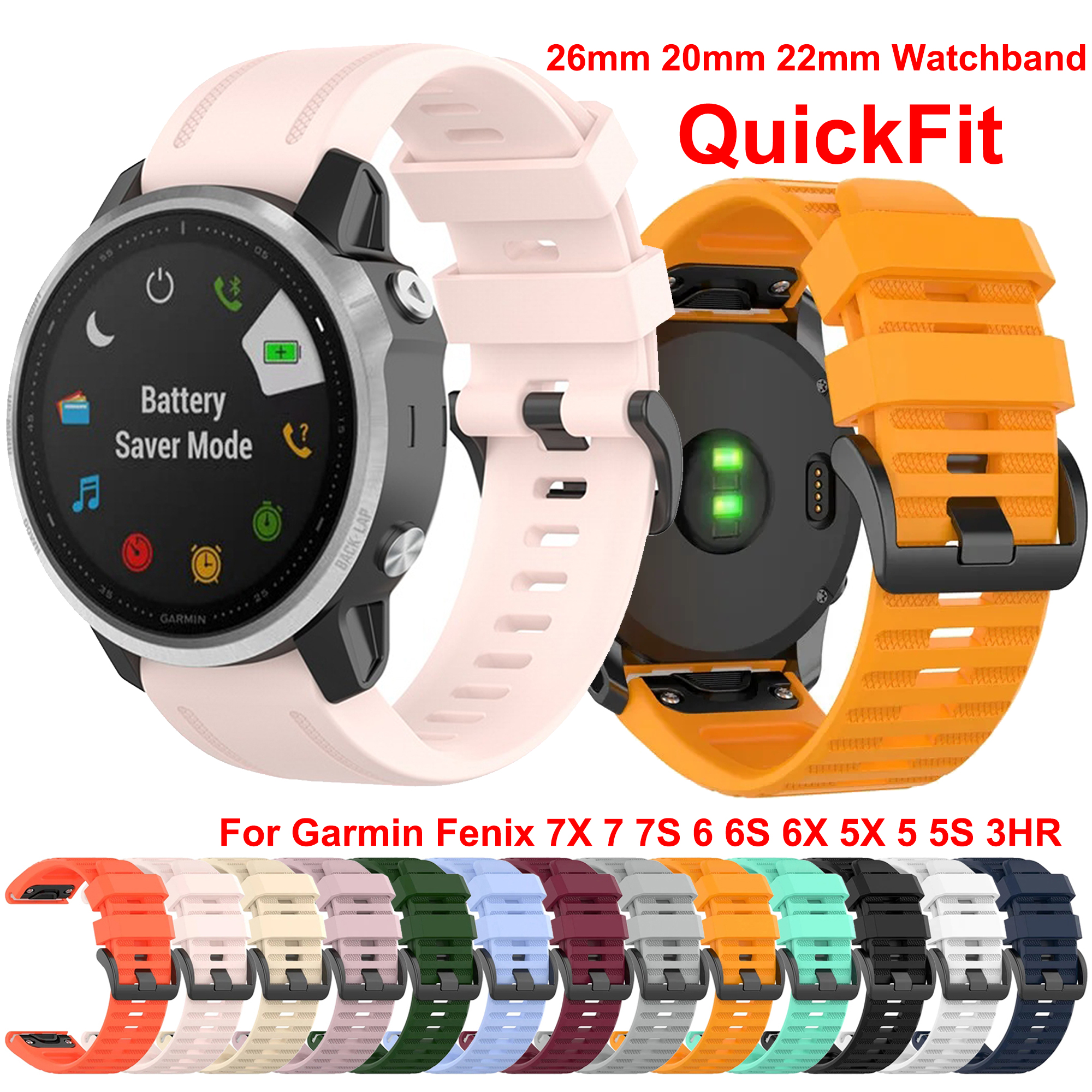 Watch Bands For Garmin Fenix 8 - Silicone Watch Band 22Mm ulasan dan harga