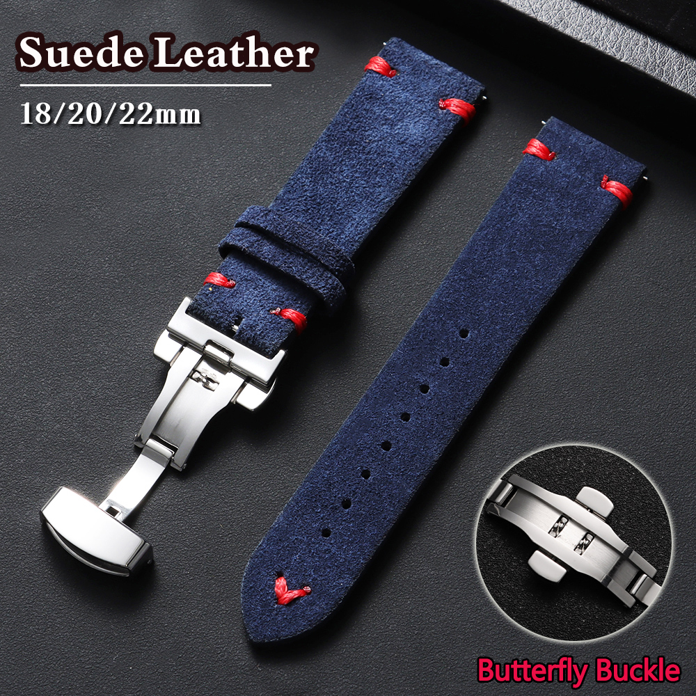 Suede Leather Watch Strap 18mm - Suede Strap Watch ulasan dan harga