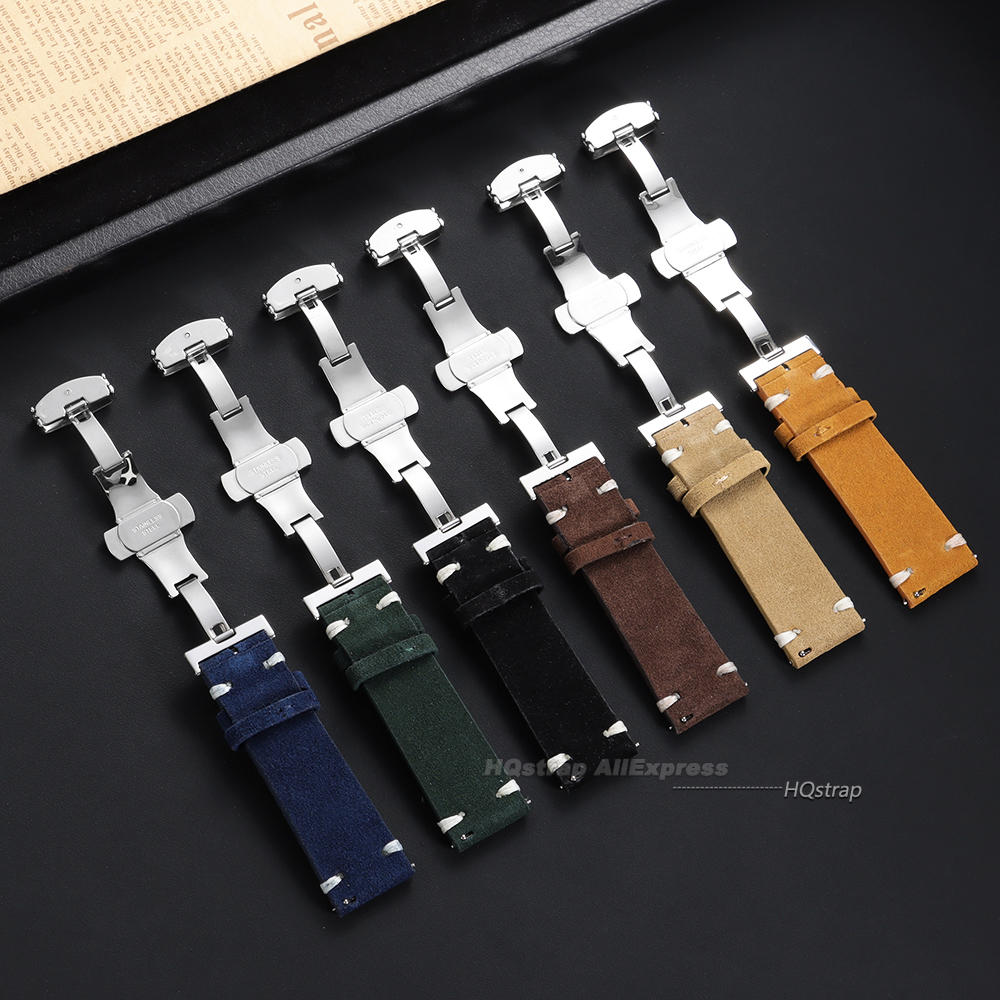 Suede Leather Watch Strap 18mm - Suede Strap Watch ulasan dan harga