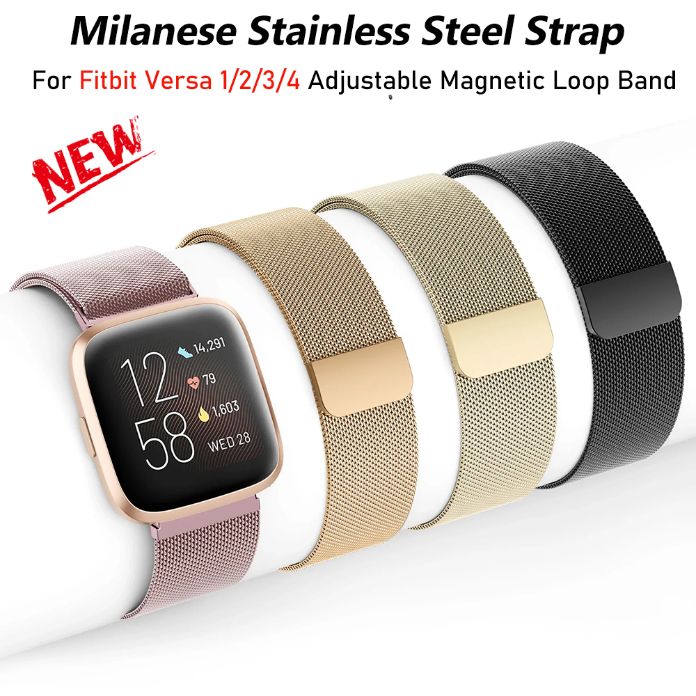 Milanese Strap for Fitbit Vers - Milanese Loop Magnetic ulasan dan harga