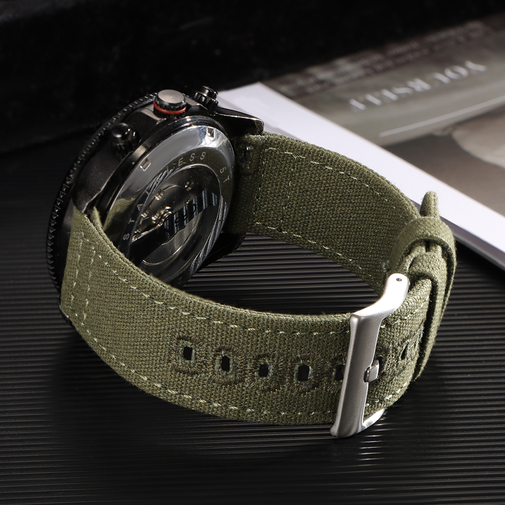 Nylon Woven Canvas Watch Band  - Canvas Strap Watch ulasan dan harga