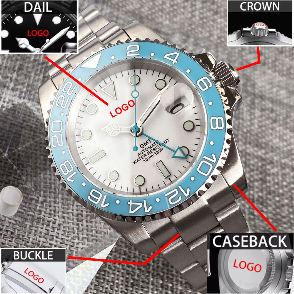Customized 40mm Ice Blue Dial  - Stainless Bracelet Diver ulasan dan harga