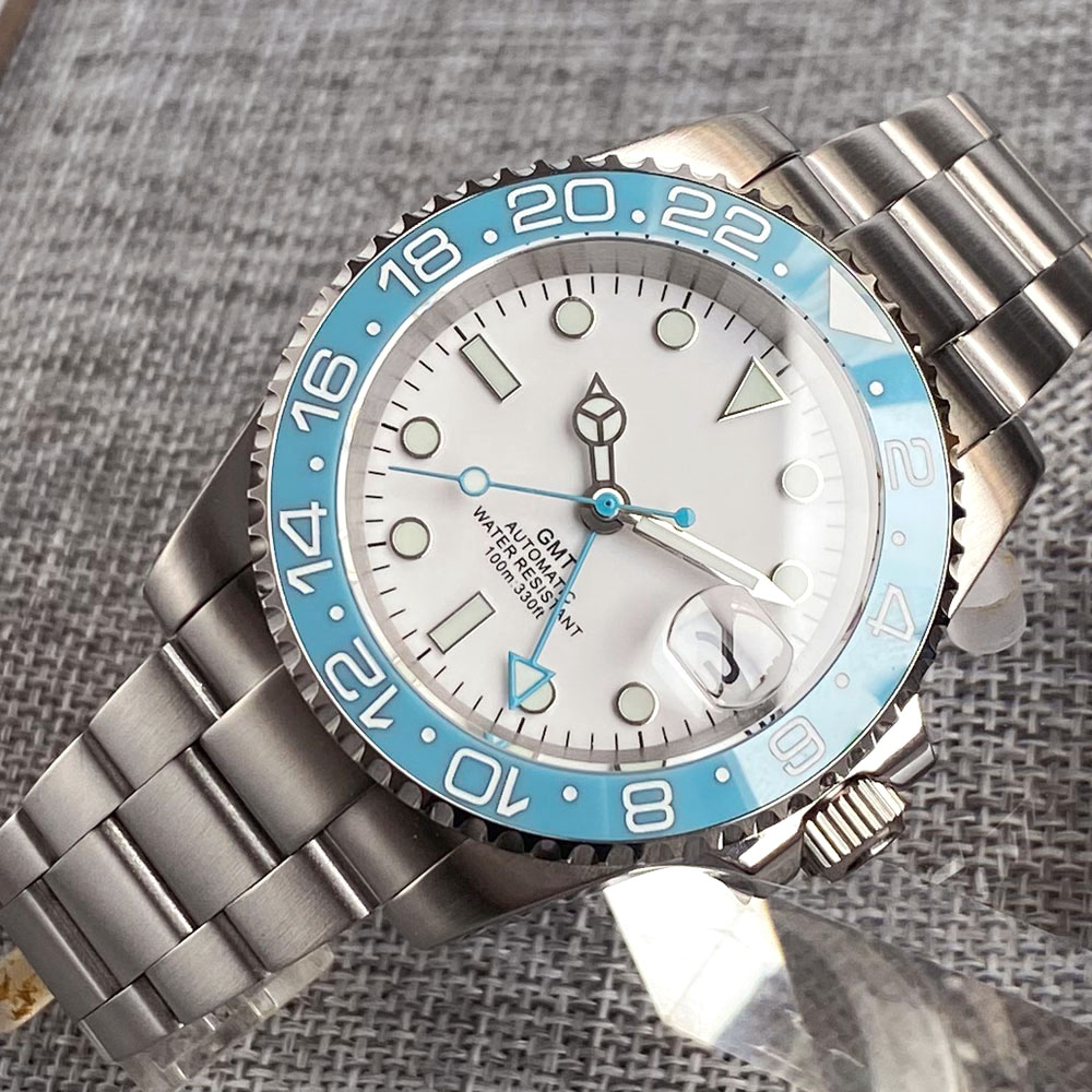 Customized 40mm Ice Blue Dial  - Stainless Bracelet Diver ulasan dan harga