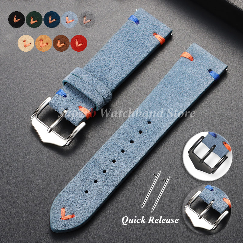 Suede Leather Watch Strap 18mm - Suede Strap Watch ulasan dan harga