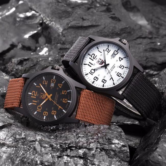 Men'S Quartz Watch Student Sim - Tropic Strap Vintage ulasan dan harga