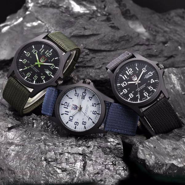 Men'S Quartz Watch Student Sim - Tropic Strap Vintage ulasan dan harga
