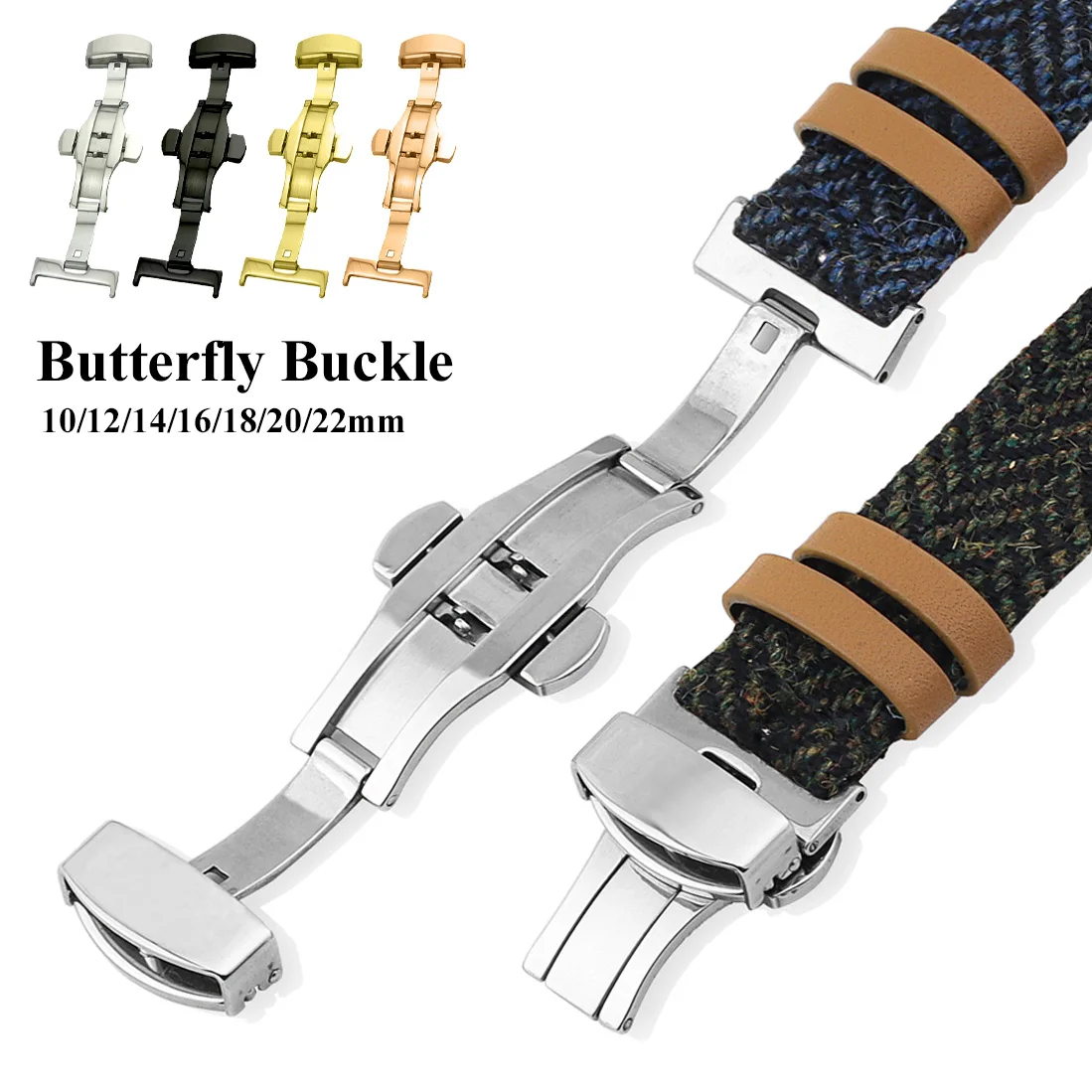 Stainless Steel Butterfly Fold - Butterfly Clasp Deployant ulasan dan harga