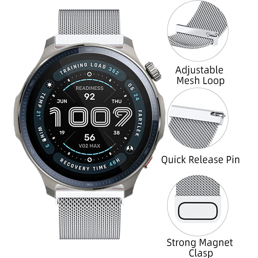 20mm 22mm Milanese Loop Strap  - Milanese Loop Magnetic ulasan dan harga