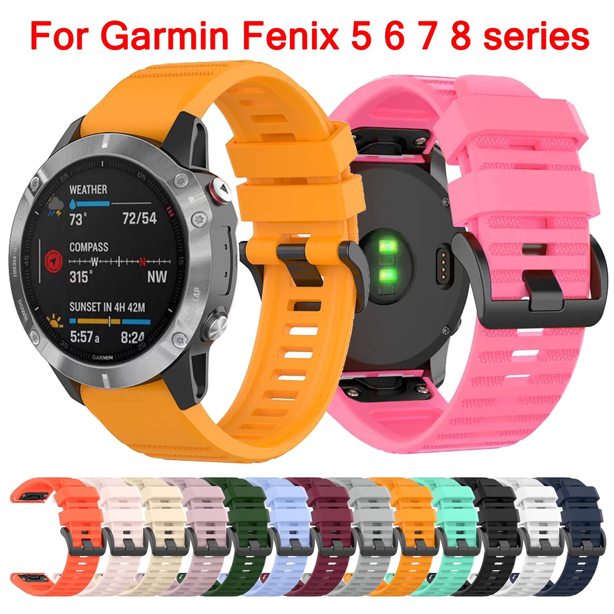 QuickFit 26mm 20mm 22mm Watchb - Silicone Watch Band 22Mm ulasan dan harga