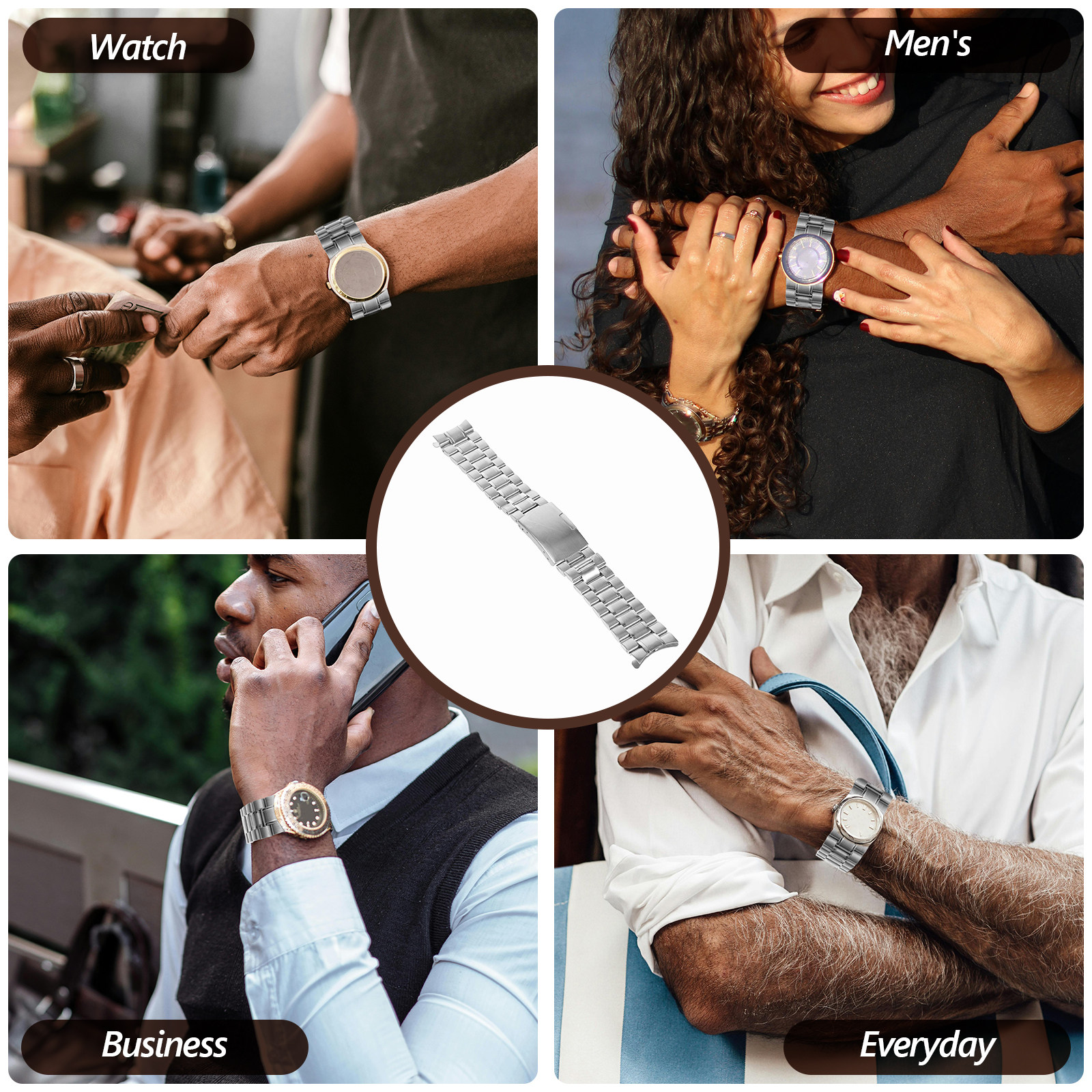 4Pcs Stainless Steel Watch Str - Curved Spring Bar ulasan dan harga