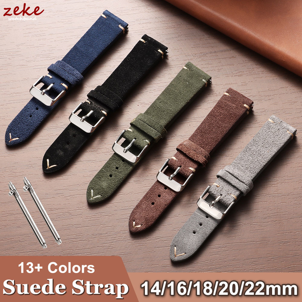Vintage Soft Suede Leather Str - Suede Strap Watch ulasan dan harga
