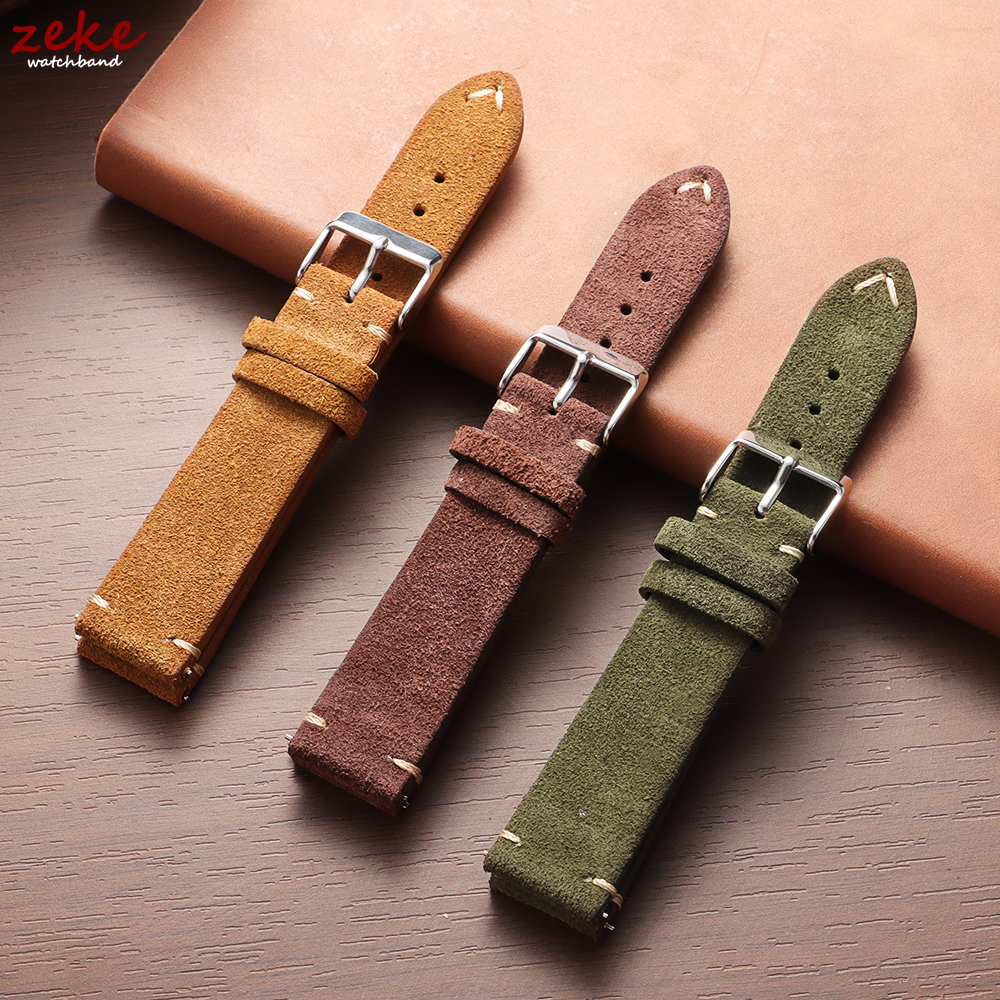 Vintage Soft Suede Leather Str - Suede Strap Watch ulasan dan harga