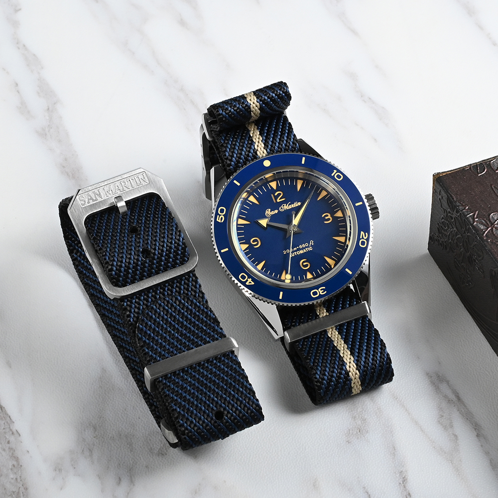 San Martin High Quality 20mm U - Nato Strap Nylon ulasan dan harga