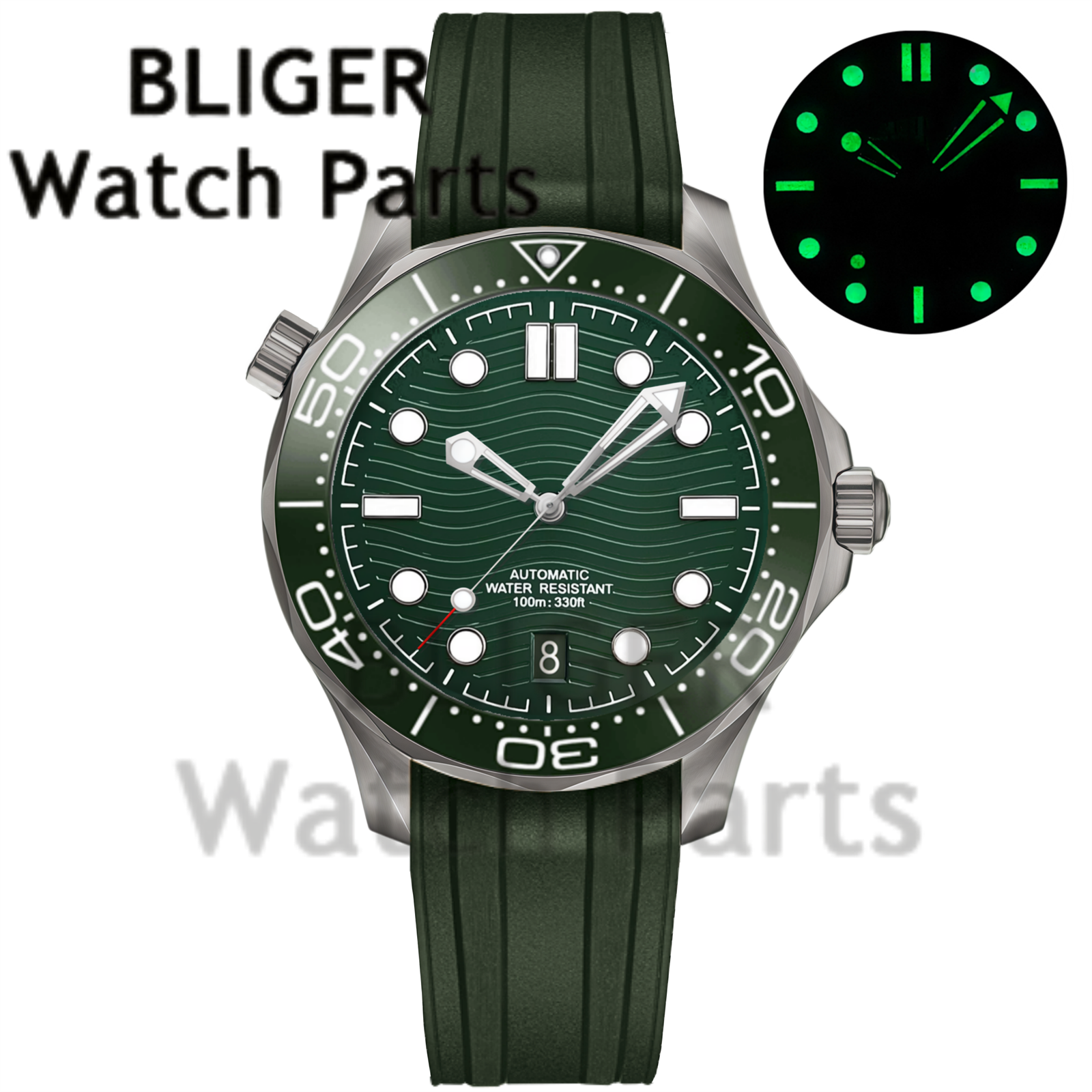 Customizable DIY 41mm Titanium - Stainless Bracelet Diver ulasan dan harga