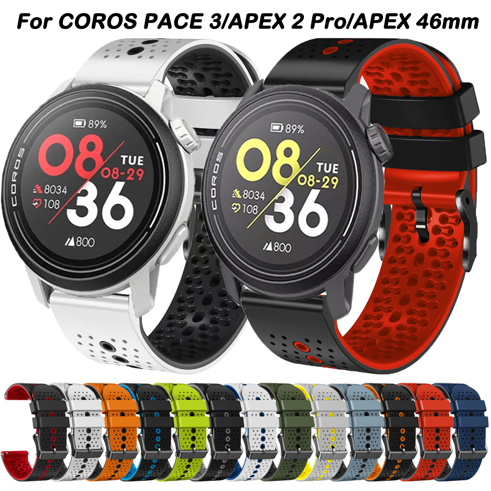 22mm Silicone Band For COROS P - Silicone Watch Band 22Mm ulasan dan harga