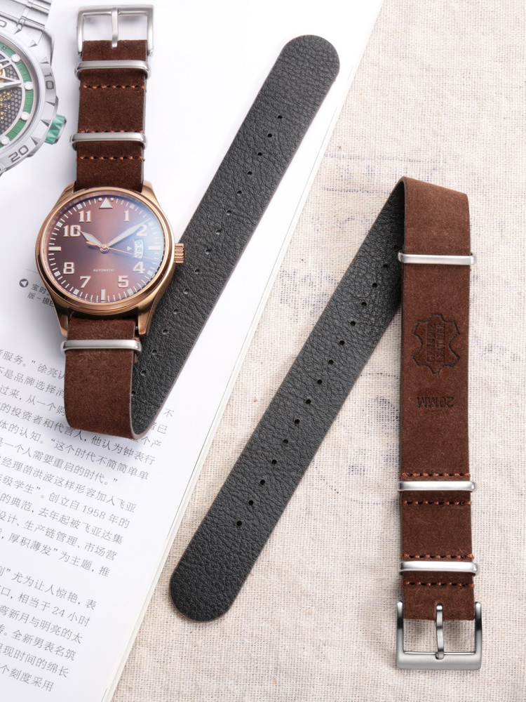HEMSUT Genuine Leather Watch B - Tropic Strap Vintage ulasan dan harga