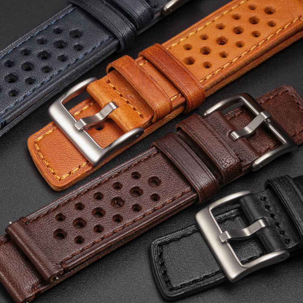 Hemsut Genuine Leather Watch B - Leather Strap Quick Release ulasan dan harga