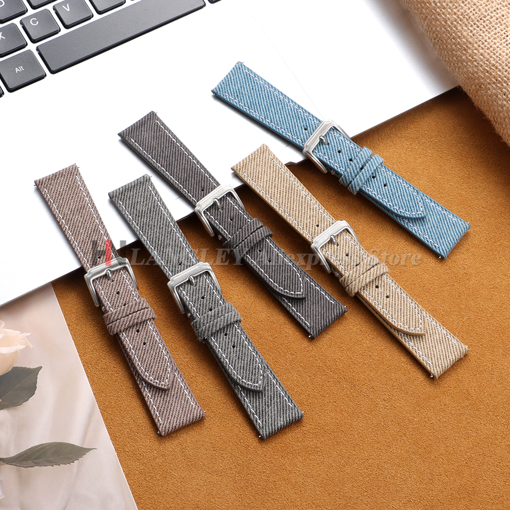 Denim Nylon Watch Strap Canvas - Canvas Strap Watch ulasan dan harga