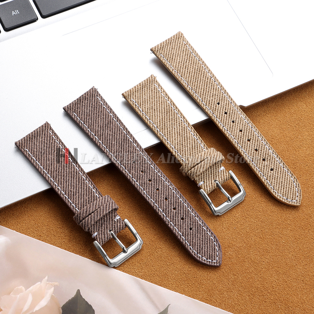 Denim Nylon Watch Strap Canvas - Canvas Strap Watch ulasan dan harga