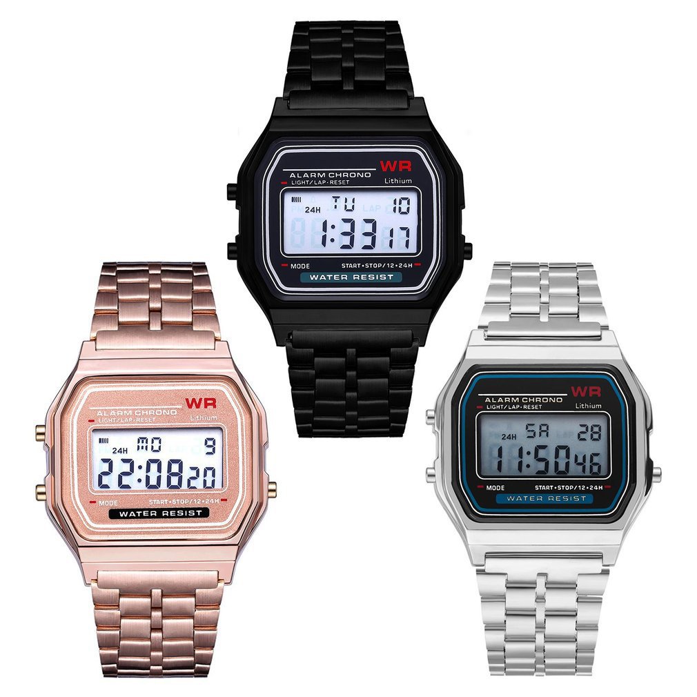 F-91W Steel Strap Watch Men Vi - Tropic Strap Vintage ulasan dan harga