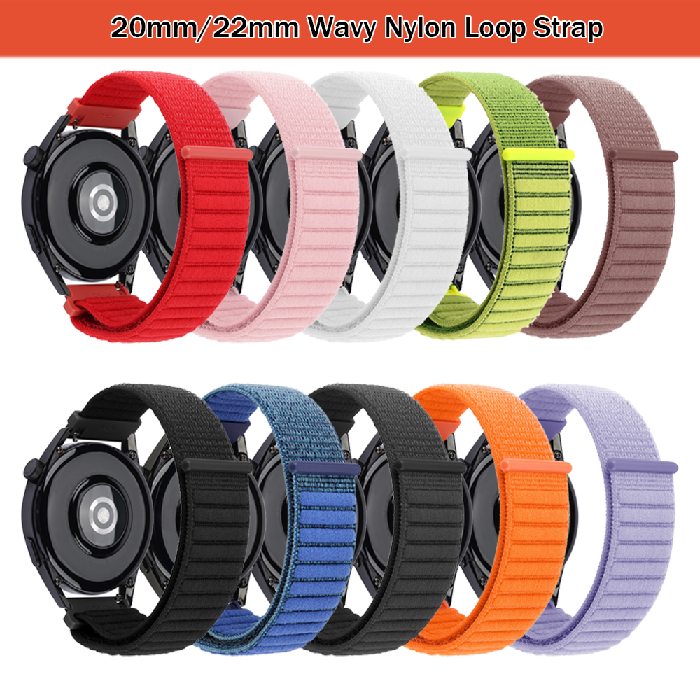 20mm 22mm Nylon Sport Strap Fo - Sport Loop Velcro ulasan dan harga