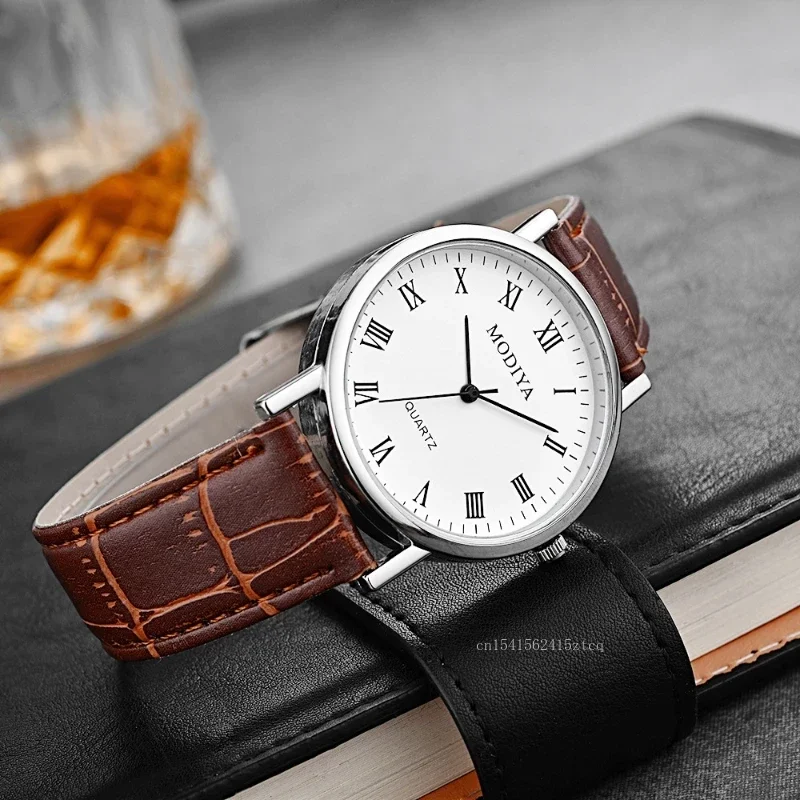 Men's Watches Business Wrist W - Leather Watch Band Men ulasan dan harga