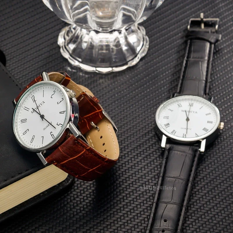 Men's Watches Business Wrist W - Leather Watch Band Men ulasan dan harga