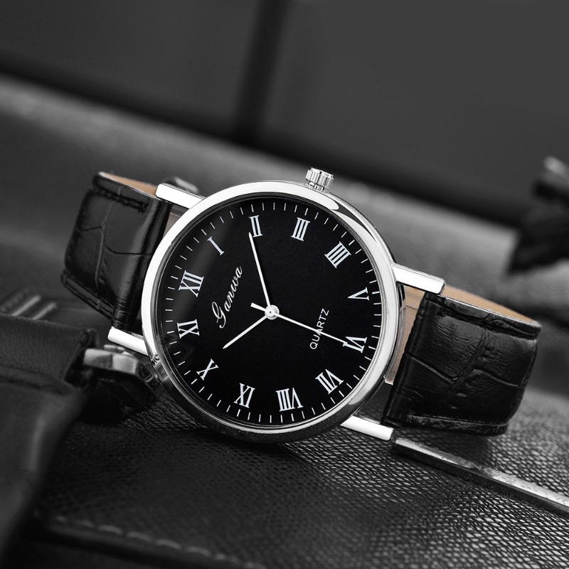 Men's Watch Fashion Arabic Qua - Leather Watch Band Men ulasan dan harga