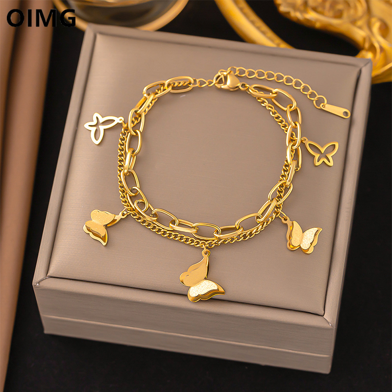 OIMG 316L Stainless Steel 3 Co - Butterfly Clasp Deployant ulasan dan harga
