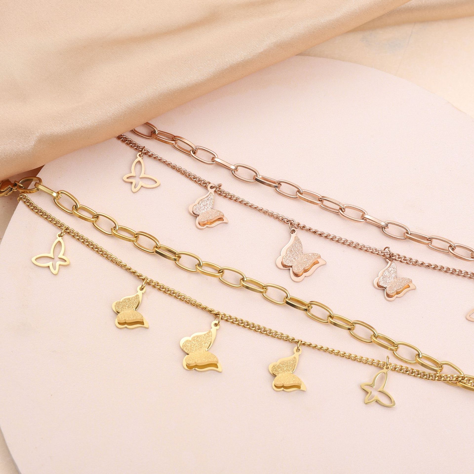 OIMG 316L Stainless Steel 3 Co - Butterfly Clasp Deployant ulasan dan harga