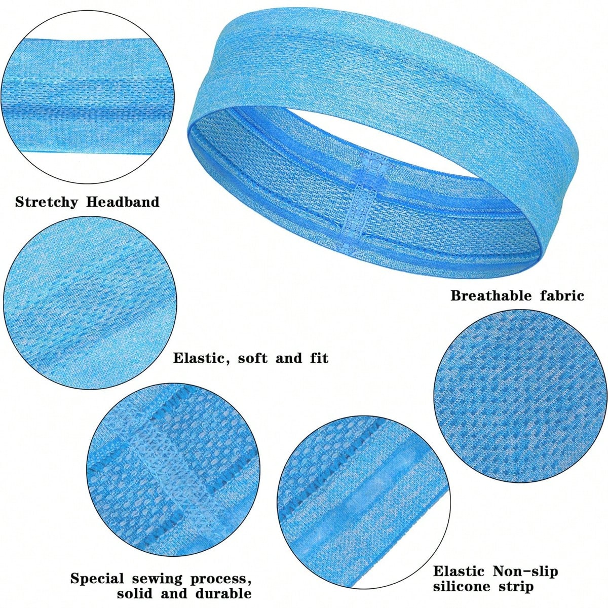 Sweatbands Non Slip Headbands  - Silicone Band Women ulasan dan harga