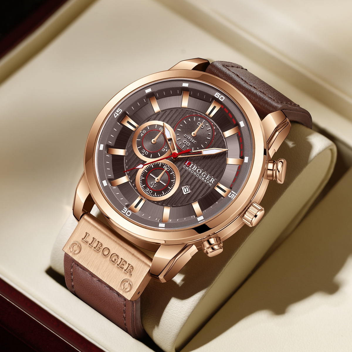 Business Men Quartz Watch High - Leather Watch Band Men ulasan dan harga