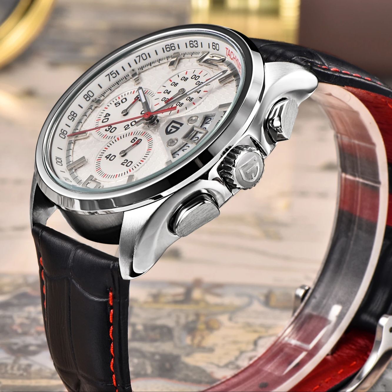 Pagani PD3306 Mens Quartz Watc - Leather Watch Band Men ulasan dan harga