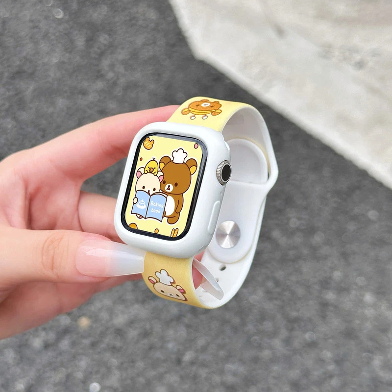 Cute Rilakkuma Print Silicone  - Silicone Band Women ulasan dan harga