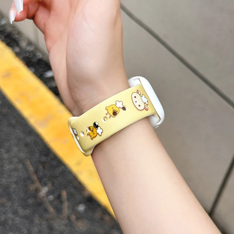 Cute Rilakkuma Print Silicone  - Silicone Band Women ulasan dan harga