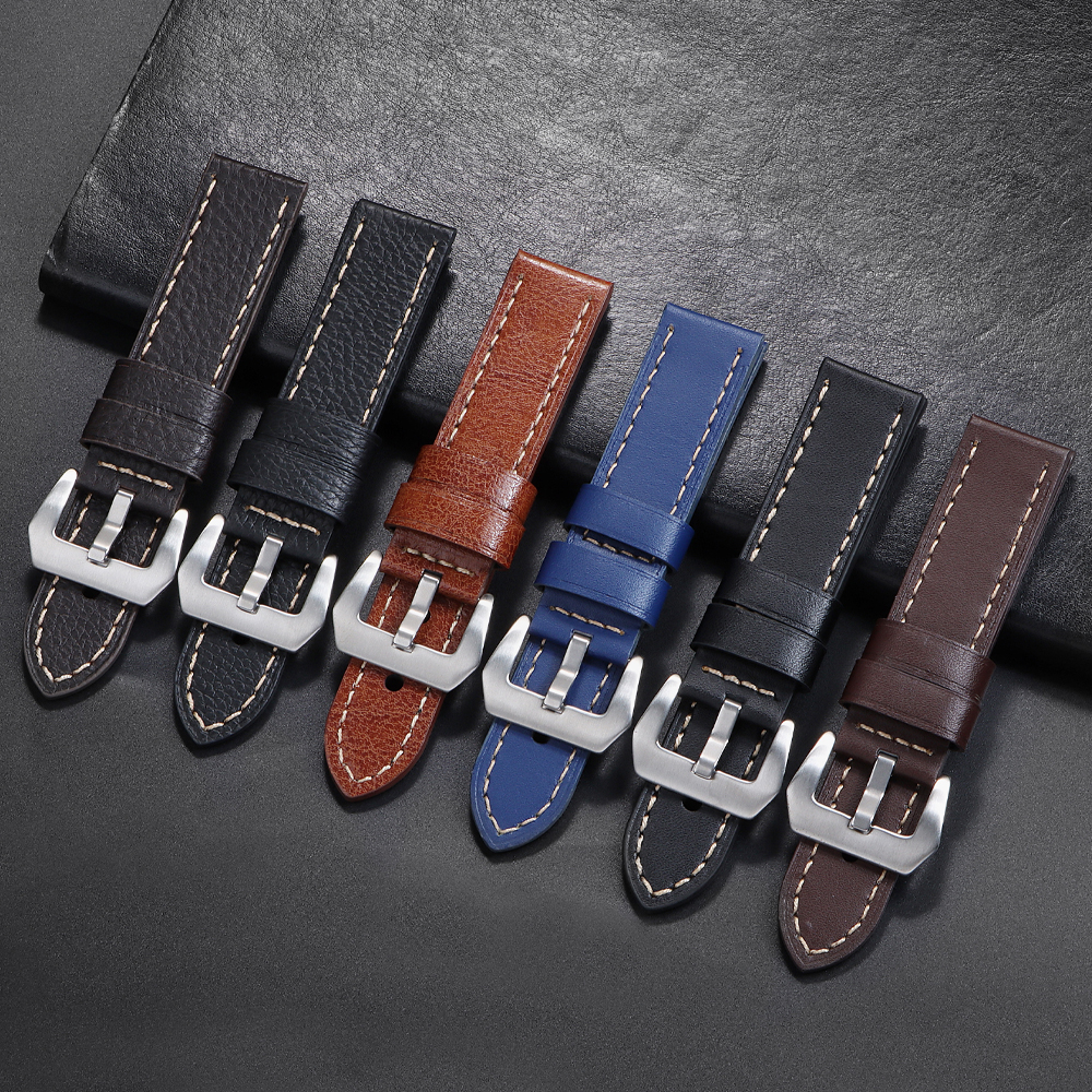 18mm 20mm 22mm 24mm Genuine Le - Suede Strap Watch ulasan dan harga