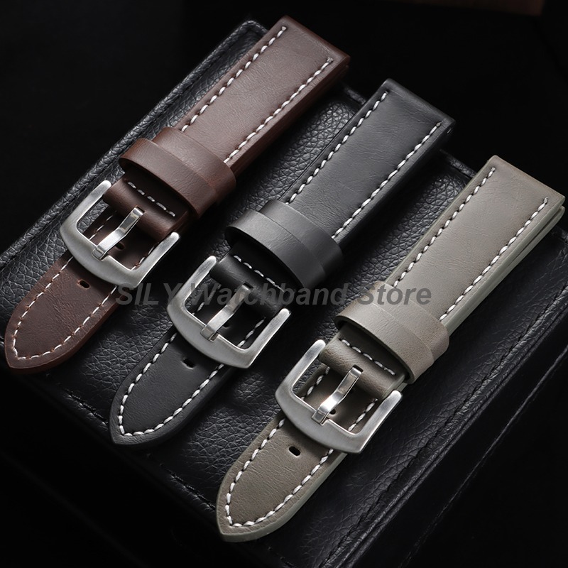 Genuine Leather Watchband 18mm - Canvas Strap Watch ulasan dan harga