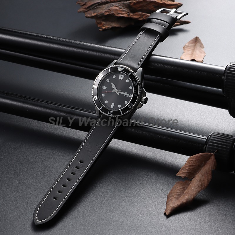 Genuine Leather Watchband 18mm - Canvas Strap Watch ulasan dan harga