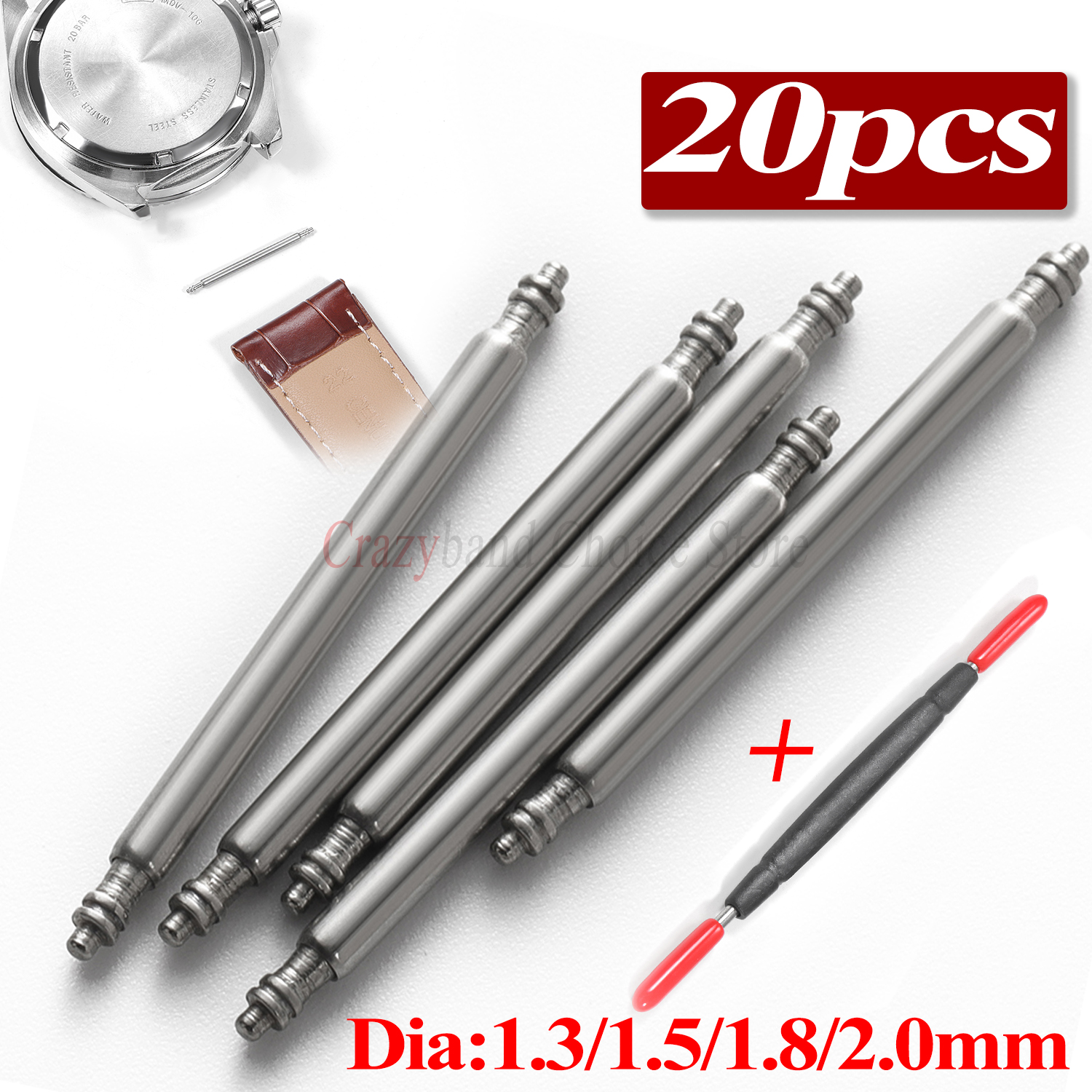 20pcs Metals Watch Band Pins 1 - Spring Bar Tool Set ulasan dan harga