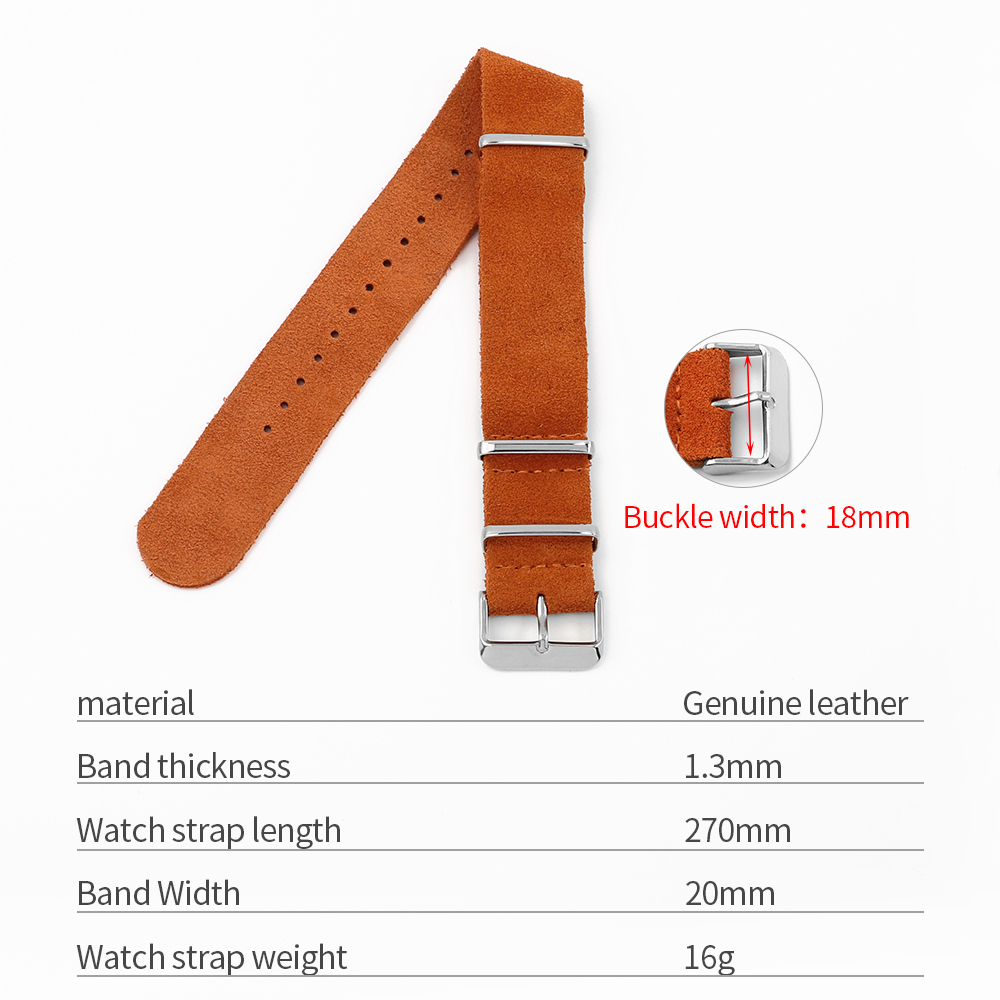 18mm 20mm 22mm Vintage Soft Su - Suede Strap Watch ulasan dan harga