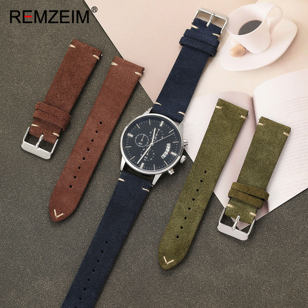 Unisex Suede Leather Watch Bel - Suede Strap Watch ulasan dan harga